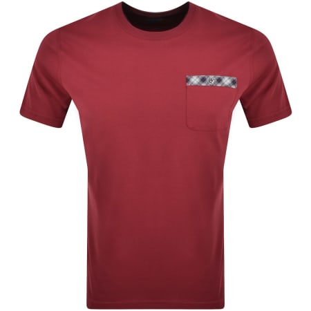 Barbour t shirt mens red hot sale